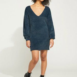 Fuzzy Gentle Fawn Sweater Dress Large